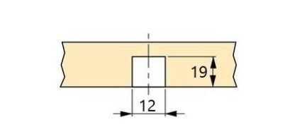 20 pezzi di dado a pressione di alta qualità con filettatura interna M10, in acciaio, superficie: zincato, 22 mm (55/64"), 8035305. Pratico manicotto a percussione con collare per collegamenti di mobili e molto altro, di EMUCA - immagine 3