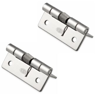 2 pezzi di cinghia a molla di alta qualità, realizzati in acciaio inox SUS304, 32 mm (1-17/64"), coppia: 12,3 N·m, TH-61SUS-2. Cerniera robusta a molla per alette del dispositivo, porte della casa, coperture e molto altro, di TOCHIGIYA (Giappone)