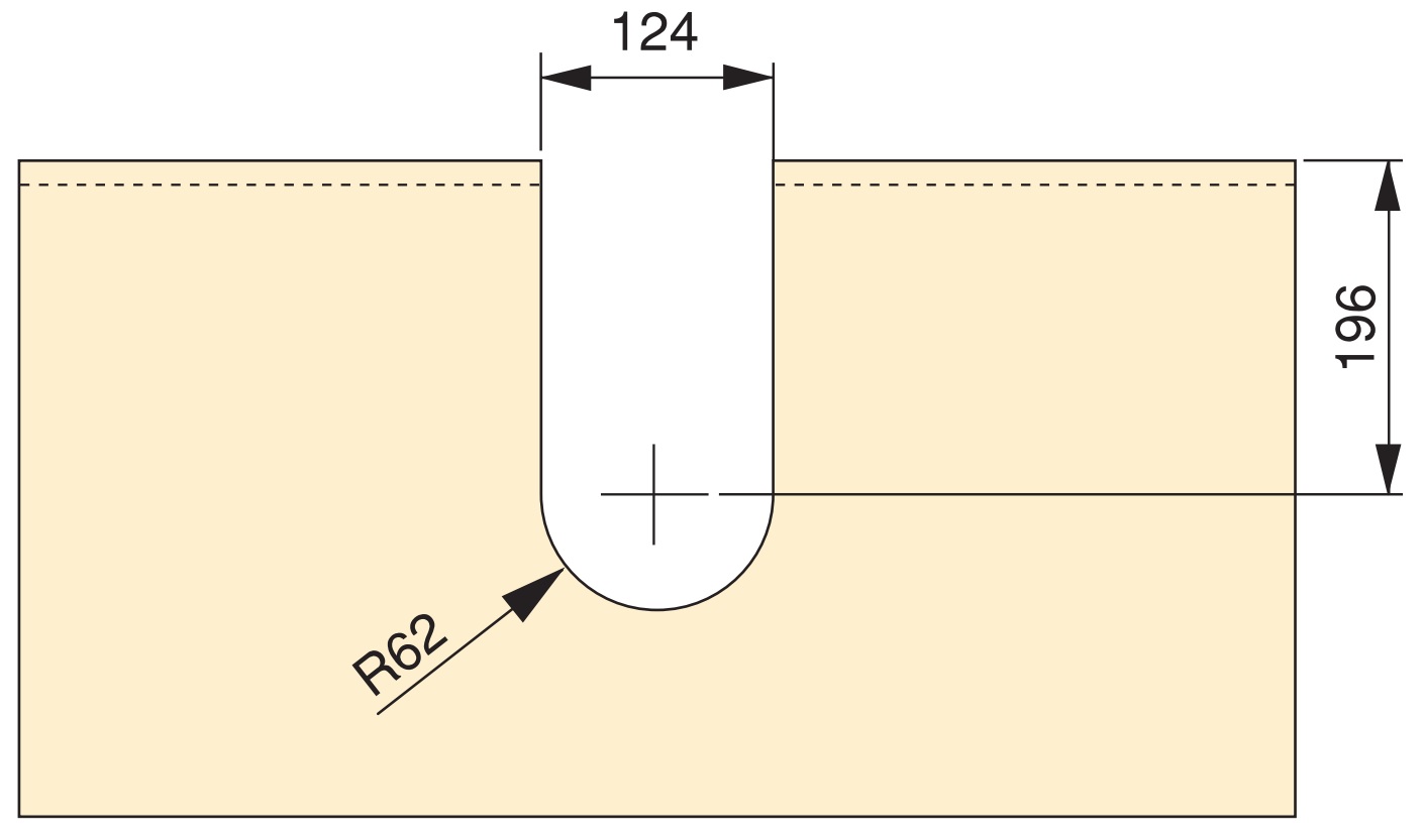 Apertura curva per sifone, in plastica, superficie: grigia, 3044421. protezione per sifone per mobiletto, mobile da cucina, mobile da bagno, sifone, scarico e molto altro, di EMUCA - immagine 3