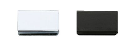 Contropiastra per vetro spessore 6 mm (15/64"), con funzione maniglia, superficie: nera, 40 mm (1-37/64"), K-150B e K-130-P6. Controparte per anta della vetrina, pigliamosche magnetico e molto altro, di Sugatsune / LAMP® (Giappone) - immagine 3