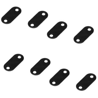 8 pz Contropiastra Magnetica Ovale Lunga con 2 Fori Svasati, MC-YN001U-BL, 35 mm (1-3/8"), di Sugatsune, Nero. Immagine del prodotto