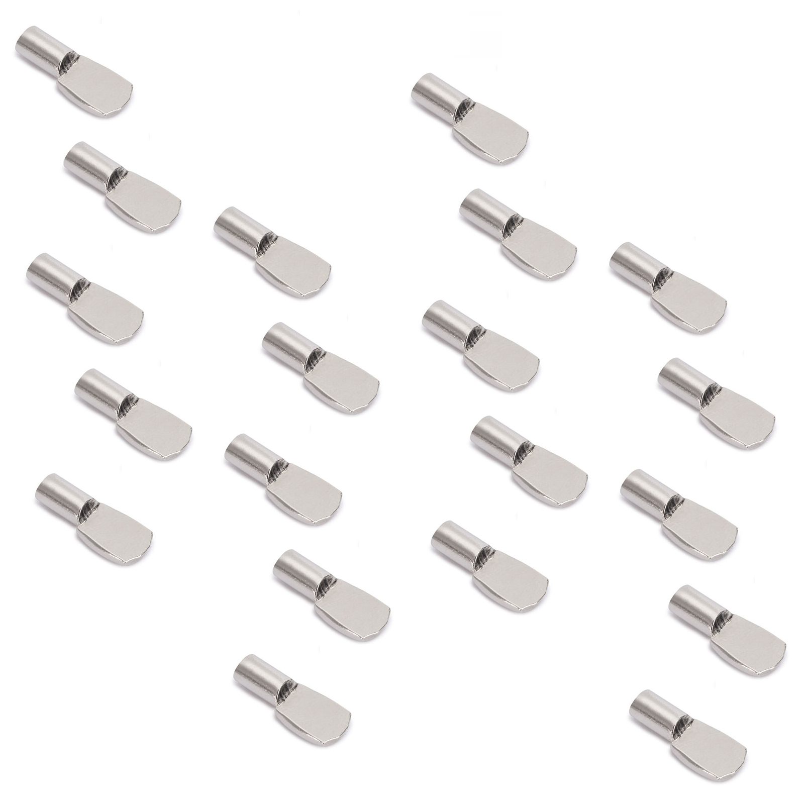 20 pezzi di supporti per secchi di alta qualità, in acciaio, superficie: nichelato, 5062107. supporti per ripiani per file di fori, ripiani, ripiani, ripiani per armadi, ripiani e molto altro, di EMUCA