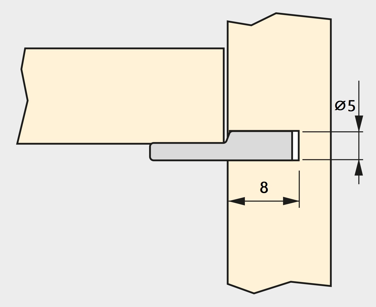 20 pezzi di supporti per secchi di alta qualità, in acciaio, superficie: nichelato, 5062107. supporti per ripiani per file di fori, ripiani, ripiani, ripiani per armadi, ripiani e molto altro, di EMUCA - immagine 3