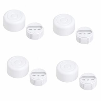 4 pezzi di regolatore robusto per mobili, capacità di carico: 600 kg (1323 lbs), superficie: bianco, ⌀25 mm (63/64"), versione: standard, B571-25-WH. Piede regolabile per gambe di tavolo, gambe per mobili, piedi per mobile e molto altro, di Kojima (Giappone)