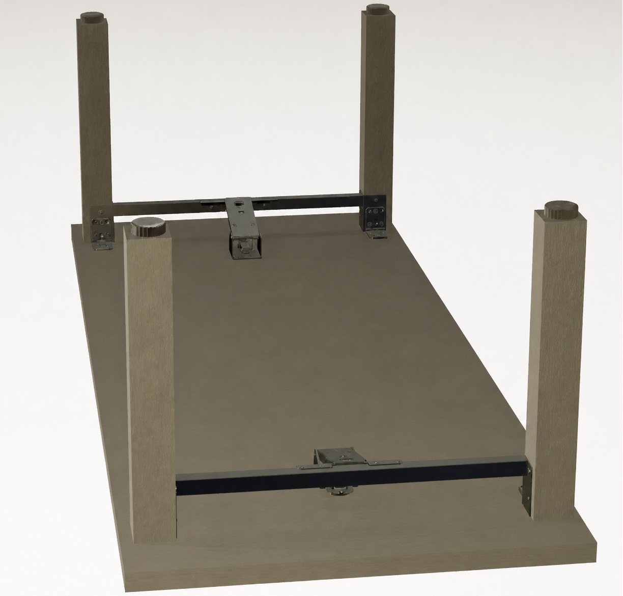 4 pezzi di regolatore robusto per mobili, capacità di carico: 600 kg (1323 lbs), superficie: bianco, ⌀25 mm (63/64"), versione: standard, B571-25-WH. Piede regolabile per gambe di tavolo, gambe per mobili, piedi per mobile e molto altro, di Kojima (Giappone) - immagine 6