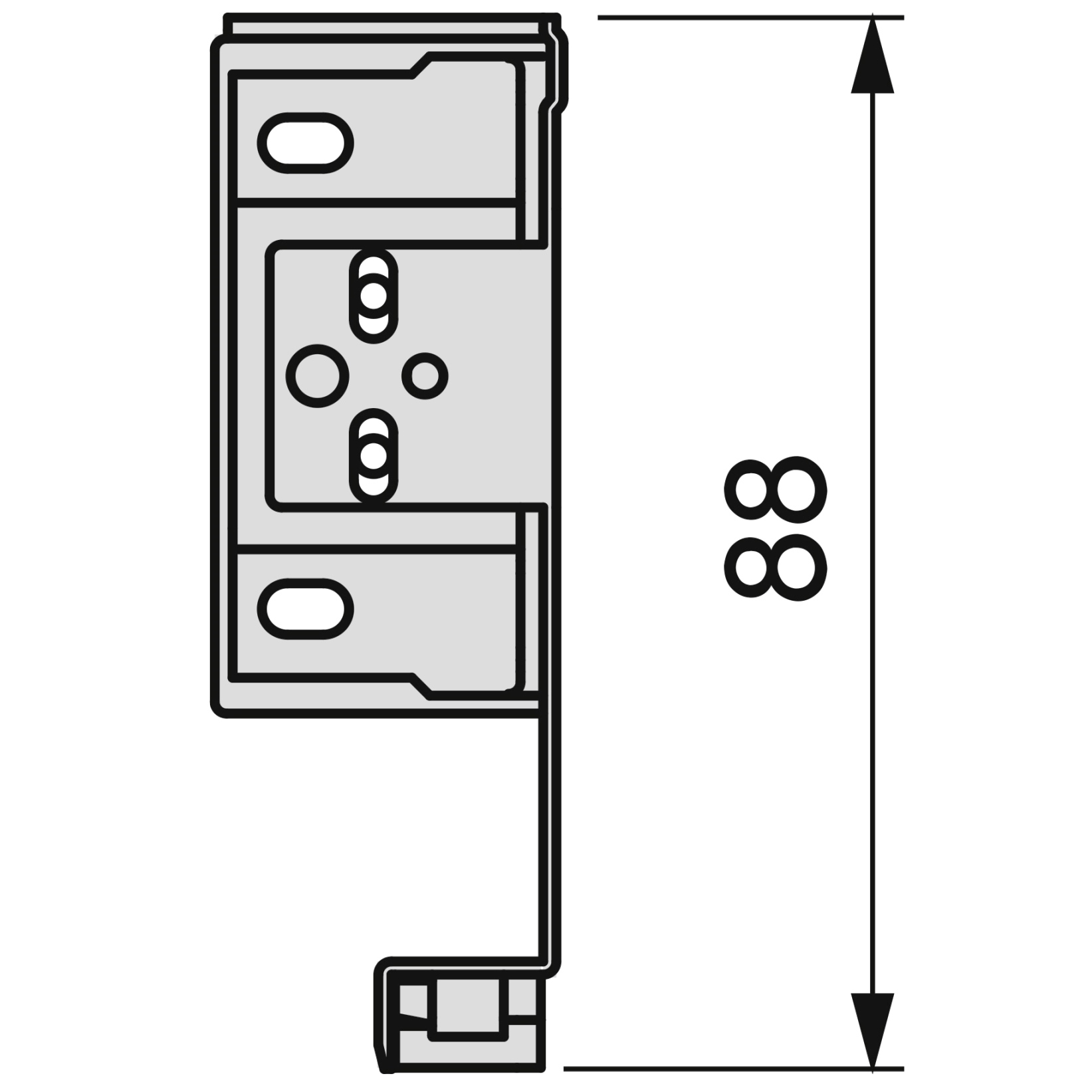 Set cassetti, con telai extra sottili, altezza: 88 mm (3-15/32"), superficie: bianco, 440 mm (17-21/64"), versione: estensione parziale con apertura a spinta, 3275312. cassetti per arredi da cucina e molto altro, di EMUCA - immagine 4