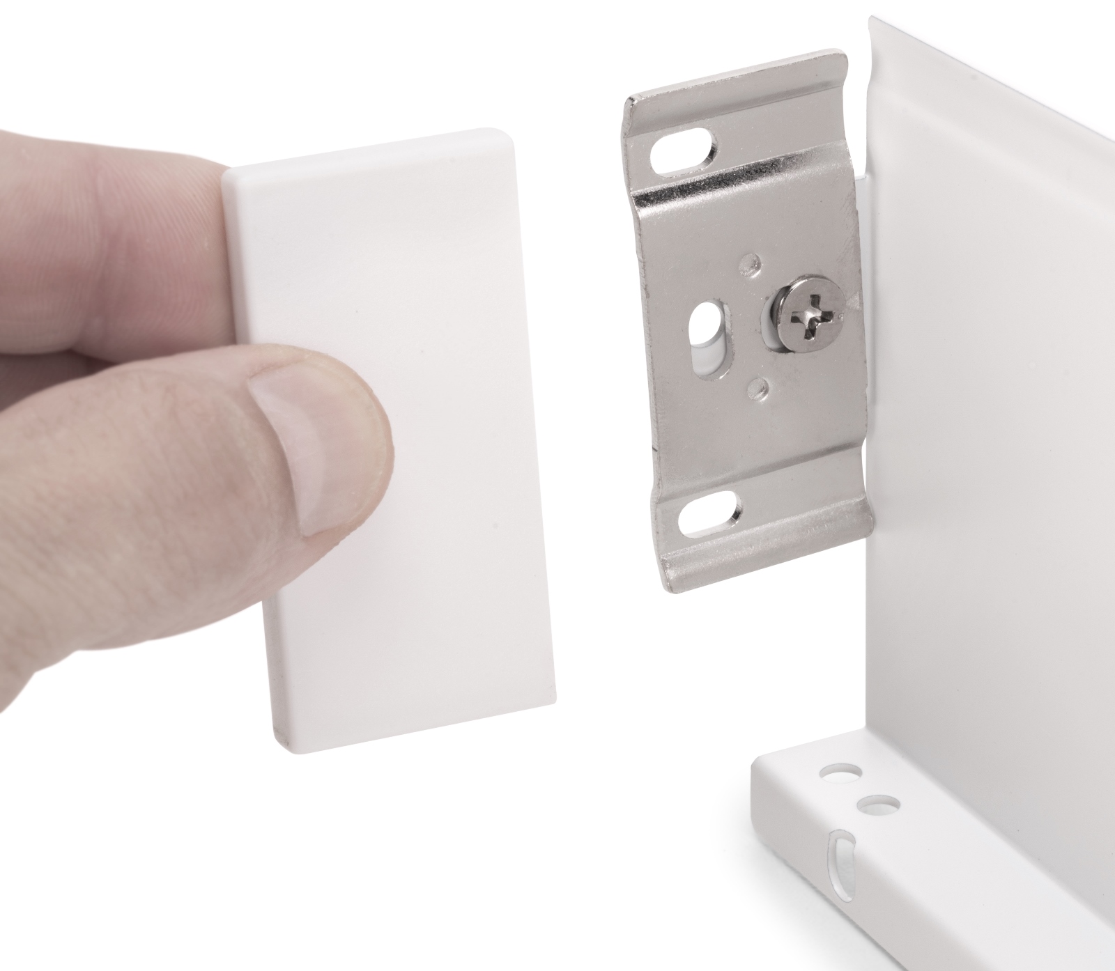 Set di cassetti, con telaio extra sottile, altezza telaio 88 mm (3-15/32"), superficie: bianco, 300 mm (11-13/16"), versione: estrazione parziale con chiusura ammortizzata, 3275012. Pratico set di cassetti per mobili da cucina e molto altro, di EMUCA - immagine 8