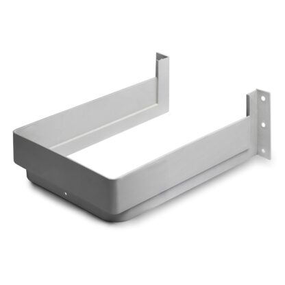 Apertura del sifone di alta qualità, in plastica, superficie: grigio, 3011921. Protezione del sifone rettangolare per mobiletto, mobile da cucina, mobile da bagno, sifone, scarico e molto altro, di EMUCA