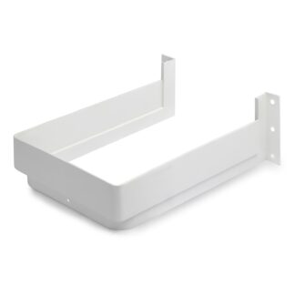 Apertura del sifone di alta qualità, in plastica, superficie: bianco, 3011915. Protezione del sifone rettangolare per mobiletto, mobile da cucina, mobile da bagno, sifone, scarico e molto altro, di EMUCA