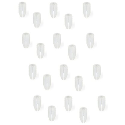 20 pezzi robusto manicotto di trasmissione adatto per viti ⌀3 mm, in nylon (PA), 11 mm (7/16"), 9003620. Pratico manicotto ad espansione per il collegamento di mobili, il montaggio di carcasse, il montaggio su mensola e molto altro, di EMUCA