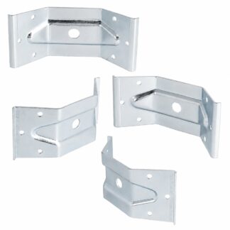 4 pezzi Robusto Angolo di Attacco, 126 mm (4-61/64"), Versione: 1 foro per montaggio centrale, 11.07.040-1.