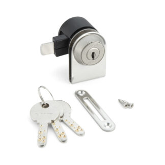 Serratura a leva, per porte in vetro, con chiave simile 1300GL-D, di Sugatsune / LAMP (Giappone)
