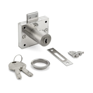 Serratura per armadietti, acciaio inox, con chiave uguale 3810S-30-D, di Sugatsune / LAMP (Giappone)