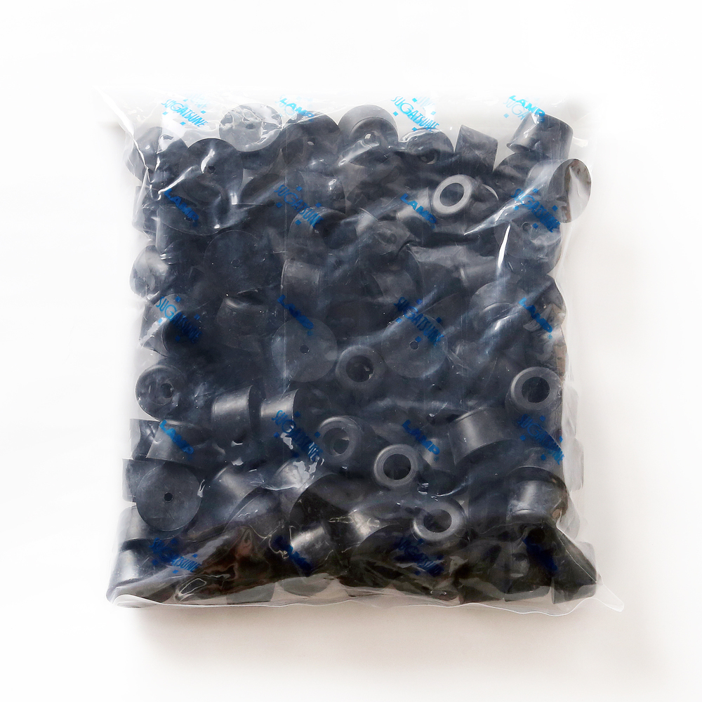 Piede regolabile, gomma, pacchetto da 100 K-28-P100, di Sugatsune / LAMP (Giappone)