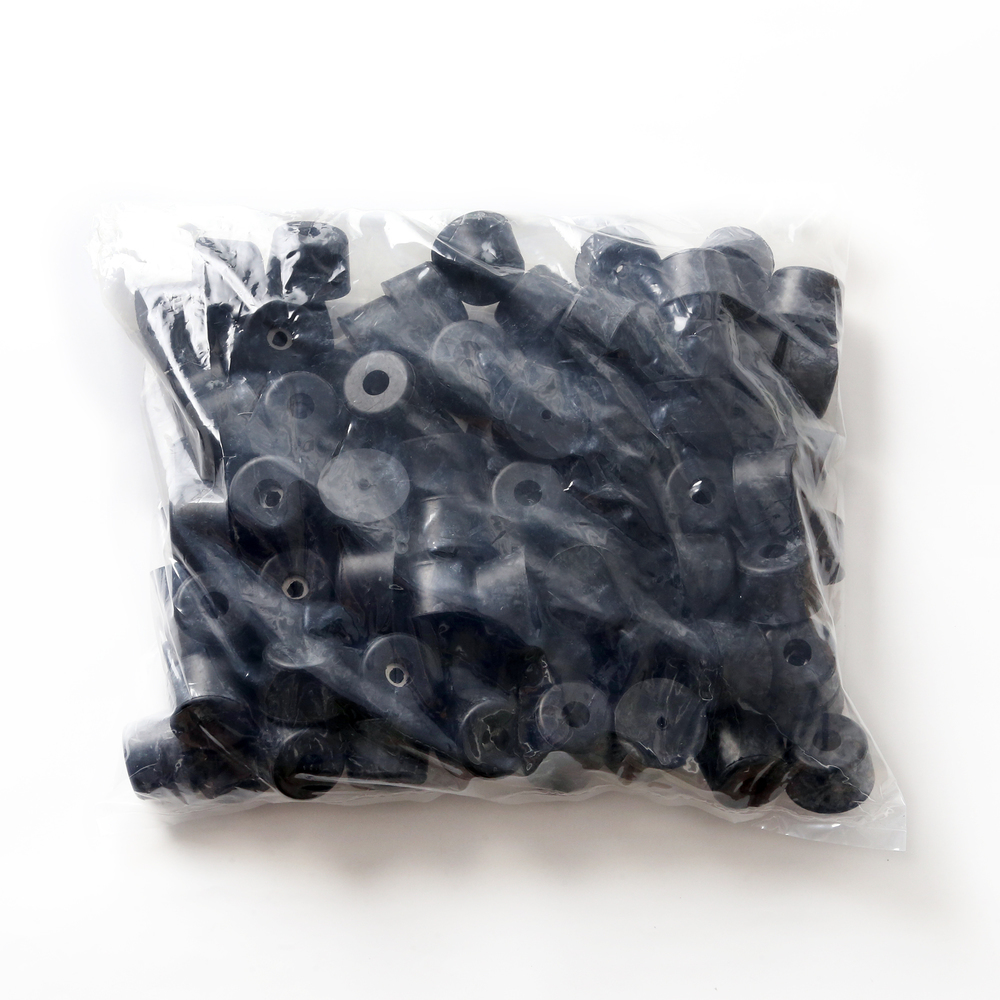 Piede regolabile, gomma, pacco da 100 K-38-P100, di Sugatsune / LAMP (Giappone)