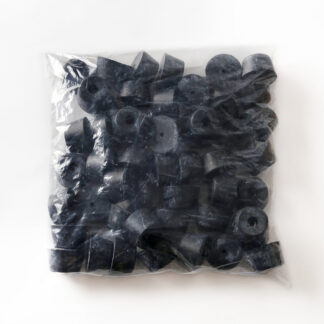 Gamba regolabile, superficie: nera, gomma, pacchetto da 50 K-45-P50, di Sugatsune / LAMP (Giappone)