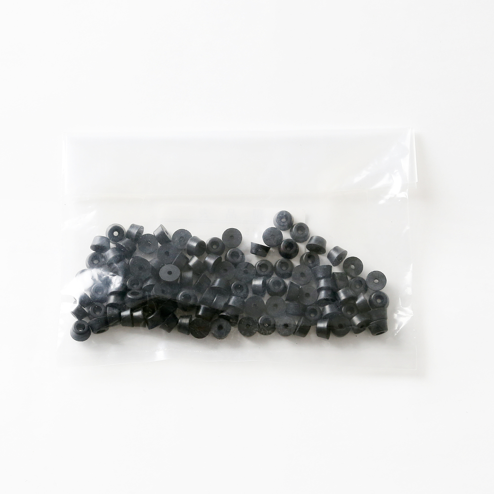 Piede regolabile, gomma, pacchetto da 100 K-95-P100, di Sugatsune / LAMP (Giappone)