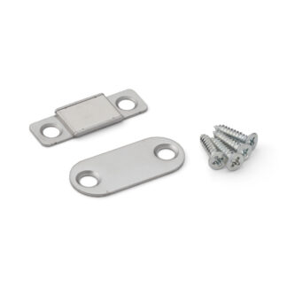 Chiusure magnetiche realizzate in acciaio inossidabile resistente alla corrosione, incluse piastra di contropiede e viti di montaggio, MC-YN015SP, di Sugatsune / LAMP (Giappone)