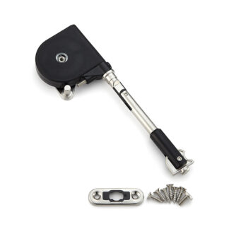 Attacco a pallotta morbida, superficie: nero, braccio corto SDS-100B-TV, di Sugatsune / LAMP (Giappone)