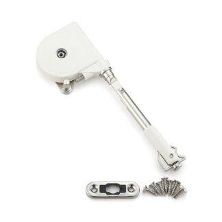 Attacco a palle morbido, braccio corto, superficie: bianco, SDS-100W-TVZ, di Sugatsune / LAMP (Giappone)