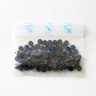 Gamba regolabile, gomma, superficie: nera, confezione da 100 SK-13-P100, di Sugatsune / LAMP (Giappone)