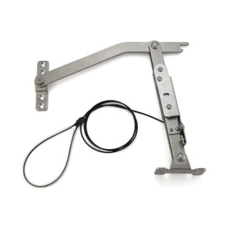 Fermaporte, con verricello a fune metallica YA-2020WR, lunghezza: 395 mm, di Sugatsune / LAMP (Giappone)