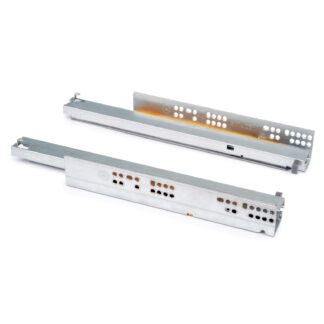 Guide sottopavimento, capacità di carico: 30 kg (67 lbs), 400 mm (15-3/4"), versione: estrazione totale con chiusura ammortizzata, 3124305. Cassetti sottopavimento di alta qualità per cassetti in legno, cassetti in legno, ripiani in legno e molto altro, di EMUCA