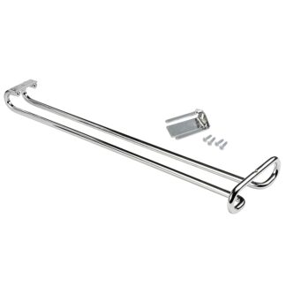 Portabicchieri da vino di alta qualità, in acciaio, superficie: cromata, 410 mm (16-9/64"), 8930111. Pratico appendibicchieri per bicchieri da vino, bicchieri da champagne, bicchieri da cocktail, bicchieri da cognac, calici e molto altro, di EMUCA
